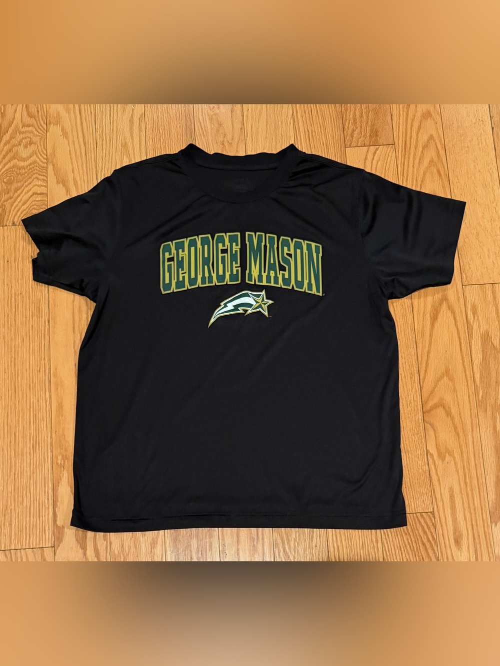 George Mason dry fit performance style logo shirt YXL 20